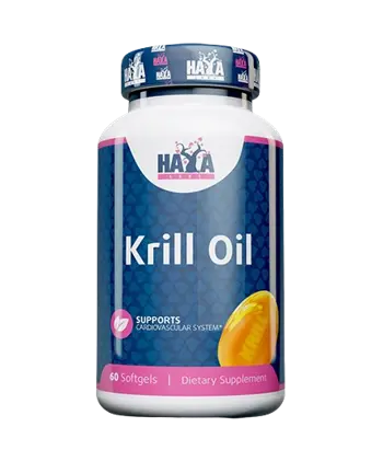 HAYA LABS Krill Oil 500 мг Масло От Крил - 60 гел капсули, 60 дози