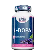 HAYA LABS L-DOPA /Mucuna Pruriens Extract 120 мг Екстракт От Мукуна Пруриенс 98% L-Допа - 90 капсули, 45 дози
