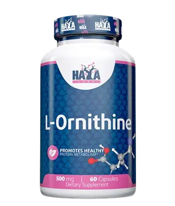 HAYA LABS L-Ornithine 500 мг Л-Орнитин - 60 капсули, 60 дози