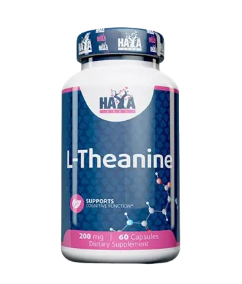 HAYA LABS L-Theanine 200 мг Л-Теанин - 60 капсули, 60 дози