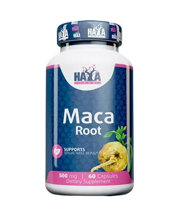 HAYA LABS Maca 500 мг Екстракт От Мака - 60 веге капсули, 60 дози