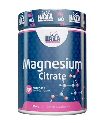 HAYA LABS Magnesium Citrate 400 мг Магнезиев Цитрат - 200 грама, 66 дози