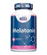 HAYA LABS Melatonin 4 мг Мелатонин - 60 таблетки, 60 дози