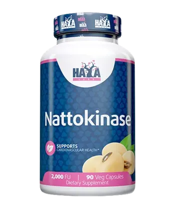HAYA LABS Nattokinase 2000 FU Ензим Натокиназа - 90 вег капсули, 90 дози