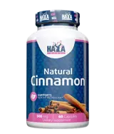 HAYA LABS Natural Cinnamon 500 мг Кора от Канела - 60 капсули, 60 дози