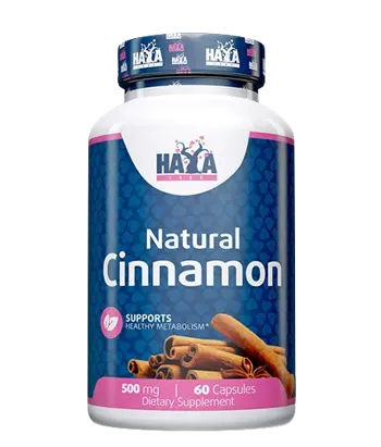 HAYA LABS Natural Cinnamon 500 мг Кора от Канела - 60 капсули, 60 дози