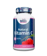 HAYA LABS Natural Vitamin C from Acerola Fruit 125 мг Натурално Витамин С от Ацерола - 60 таблетки, 60 дози