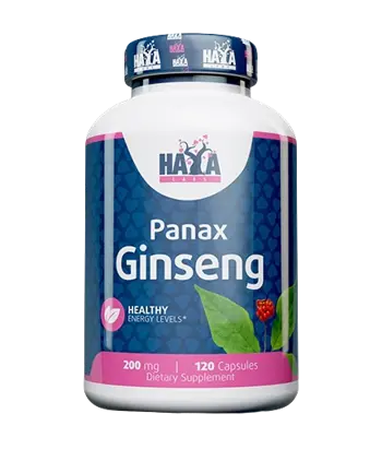 HAYA LABS Panax Ginseng 200 мг Корен от Женшен - 120 капсули, 120 дози