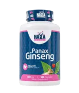 HAYA LABS Panax Ginseng 500 мг Екстракт от Панакс Женшен - 100 капсули, 100 дози