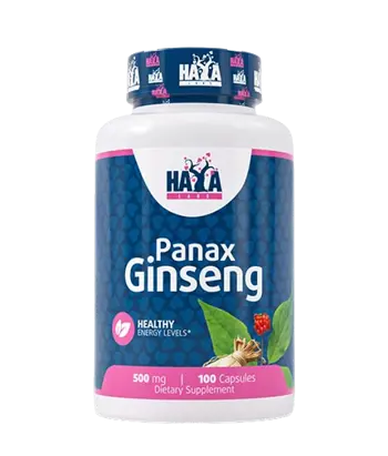 HAYA LABS Panax Ginseng 500 мг Екстракт от Панакс Женшен - 100 капсули, 100 дози