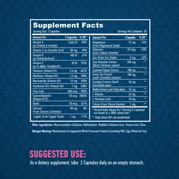 HAYA LABS Prostate Health Формула В Подкрепа На Простатата - 60 капсули, 30 дози