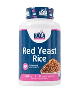 HAYA LABS Red Yeast Rice 600 мг Екстракт от Червен Ориз - 60 вег капсули, 60 дози