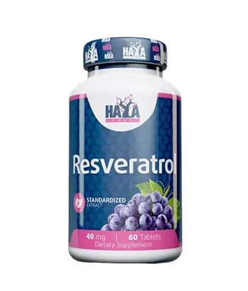 HAYA LABS Resveratrol 40 мг Ресвератрол - 60 таблетки, 30 дози