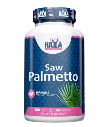 HAYA LABS Saw Palmetto 200 мг Екстракт От Сао Палмето - 60 капсули, 30 дози