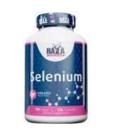 HAYA LABS Selenium / Chelated - Yeast Free/ 100 мкг (Селен) - 120 капсули, 120 дози