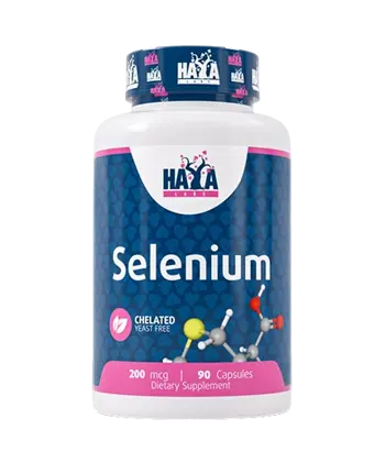 HAYA LABS Selenium / Chelated - Yeast Free/ 200 мкг Селен в Хелатирана Форма - 90 капсули, 90 дози