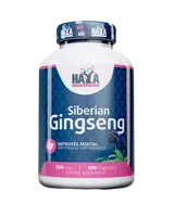 HAYA LABS Siberian Ginseng 500 мг Екстракт От Сибирски Женшен -  100 капсули, 100 дози