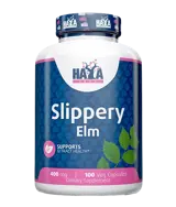 HAYA LABS Slippery Elm 400 мг Екстракт от Червен Бряст - 100 вег капсули, 50 дози