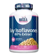 HAYA LABS Soy Isoflavones 80% Extract NON-GMO 100 мг Екстракт От Соеви Изофлавони - 100 капсули, 100 дози