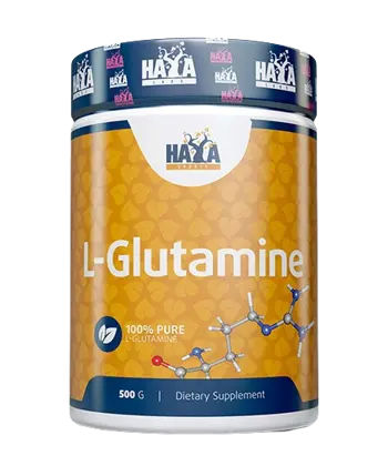 HAYA LABS Sports 100% Pure L-Glutamine 5000 мг Л-Глутамин - 500 грама, 100 дози