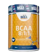 HAYA LABS Sports BCAA 8:1:1 5000 мг Л-Левцин, Л-Изолевцин и Л-Валин - 200 грама, 40 дози