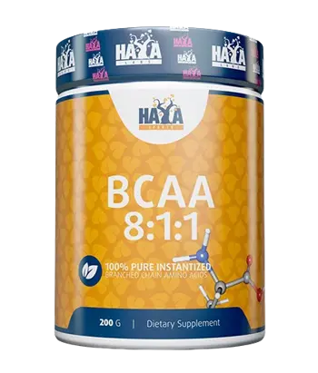 HAYA LABS Sports BCAA 8:1:1 5000 мг Л-Левцин, Л-Изолевцин и Л-Валин - 200 грама, 40 дози