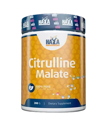 HAYA LABS Sports Citrulline Malate 2000 мг Цитрулин Малат - 200 грама, 100 дози