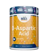 HAYA LABS Sports D-Aspartic Acid 3000 мг D-Аспарагинова Киселина - 200 грама, 66 дози