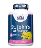 HAYA LABS St. John's Wort 450 мг Екстракт От Жълт Кантарион - 120 таблетки, 120 дози