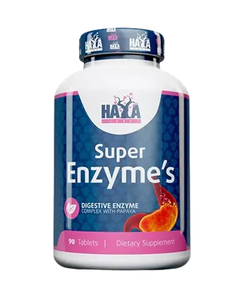 HAYA LABS Super Enzyme Complex Комплекс От Храносмилателни Ензими - 90 таблетки, 90 дози
