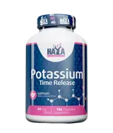 HAYA LABS Sustained Release Potassium 99 мг Калий - 100 капсули, 100 дози