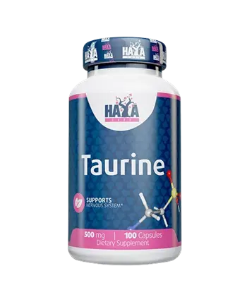 HAYA LABS Taurine 500 мг Таурин - 100 капсули, 100 дози
