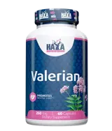 HAYA LABS Valerian 250 мг Корен От Валериан - 60 капсули, 60 дози