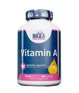 HAYA LABS Vitamin A 10000 IU Витамин A  - 100 гел капсули, 100 дози
