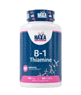 HAYA LABS Vitamin B-1 / Thiamine / 100 мг Витамин B1 Тиамин - 100 таблетки, 100 дози