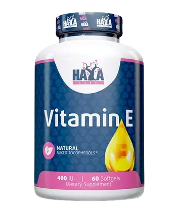 HAYA LABS Vitamin E Mixed Tocopherols 400 IU Витамин E със Смесени Токофероли - 60 гел капсули, 60 дози