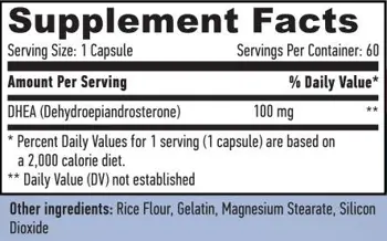 DHEA 100 mg, 60 капсули