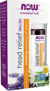 NOW Foods Head Relief Roll-On Soothing Essential Oil Blend Етерично Масло с Успокояващ Ефект - 10 мл