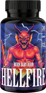 SWEDISH Supplements Hellfire with Forskolin, Grains of Paradise & Green Tea - 90 капсули, 30 дози