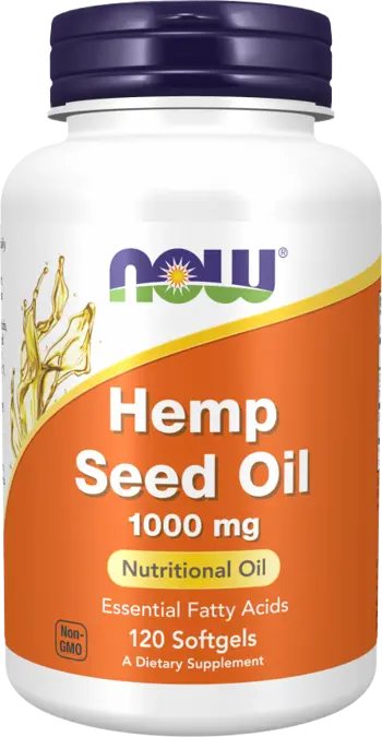 NOW Foods Hemp Seed Oil 1000 мг Масло от Конопено Семе - 120 гел капсули, 120 дози