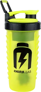 Hero Shaker Crater Cap Жълт шейкър за спортни напитки