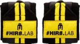 HIRO.LAB Hero Wrist Wraps Черно-жълти накитници за вдигане на тежести
