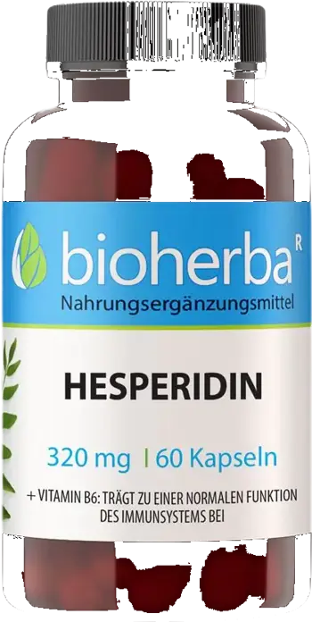 Bioherba Hesperidin 320 mg + Vitamin B6 В подкрепа на имунната система х 60 капсули