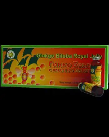 Health from The East, Ginkgo Biloba Royal Jelly,  10 x 10 мл, 10 Дози