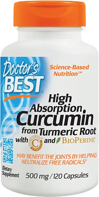 Doctor's Best High Absorption Curcumin 500mg Куркумин с висока абсорбция х 120 капсули