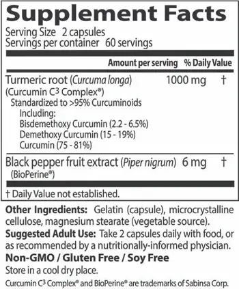 Doctor's Best High Absorption Curcumin 500mg Куркумин с висока абсорбция х 120 капсули