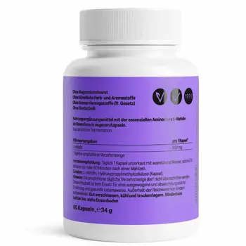 ZEINpharma Хистидин (Histidine) 500 mg За енергия и възстановяване х 60 капсули