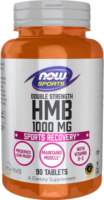 NOW Foods HMB 1000 мг Double Strength - 90 таблетки, 90 дози
