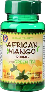 Holland And Barrett African Mango 1200 mg with Green Tea 60 каплети