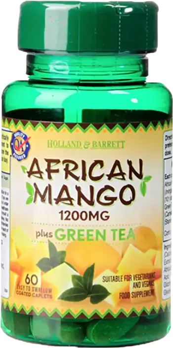 Holland And Barrett African Mango 1200 mg with Green Tea 60 каплети